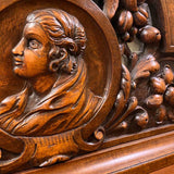 Italian Carved Walnut Sideboard, 19th Century