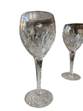 Set Of 5 Waterford Crystal White Wine Glasses