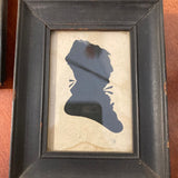 pair of 18th-19c  silouettes