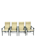 Tropitone Outdoor Set With 1 Dining Table With Umbrella And 4 Chairs