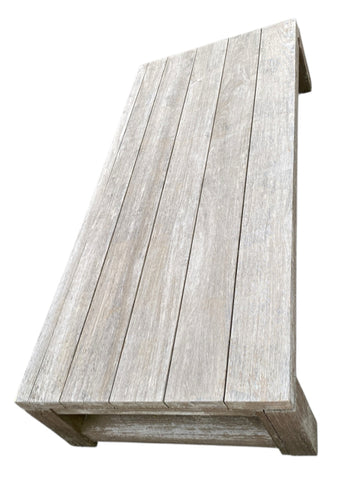OUTDOOR wood coffee table