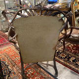 antler leather chair