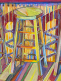 Painting 'Three Bar Stools' by Richard Fraenkel