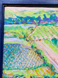 Painting 'Another View from L'oppidium d'Enserune 2' by Richard Fraenkel