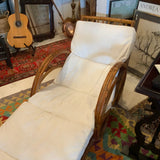 rattan chaise by Ward Wicker Ware