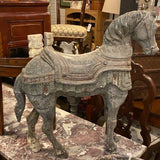 Grey Cast Aluminum Horse Statue