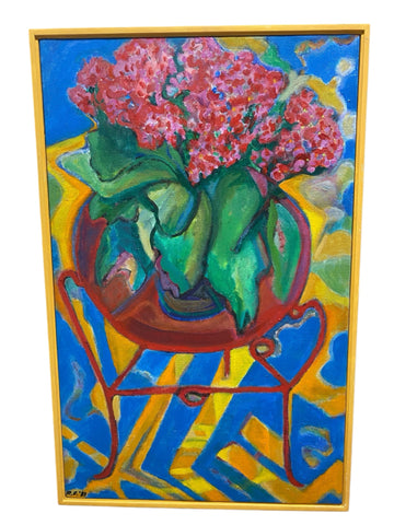 Painting 'Kalanchoe with Danish Stool' by Richard Fraenkel