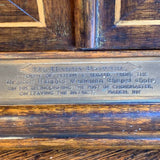 Oak Inlaid Cigar Cabinet