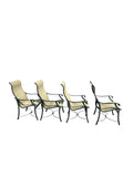 Tropitone Outdoor Set With 1 Dining Table With Umbrella And 4 Chairs