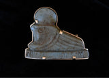 14k Egyptian Revival turquoise ancient remenant pin