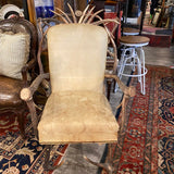 antler leather chair