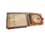 Red Wooden Chinese lacquer travel box with mirror