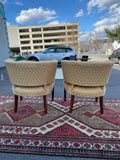 PAIR OF REGENCY CHANNEL BACK CHAIRS