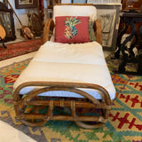 rattan chaise by Ward Wicker Ware
