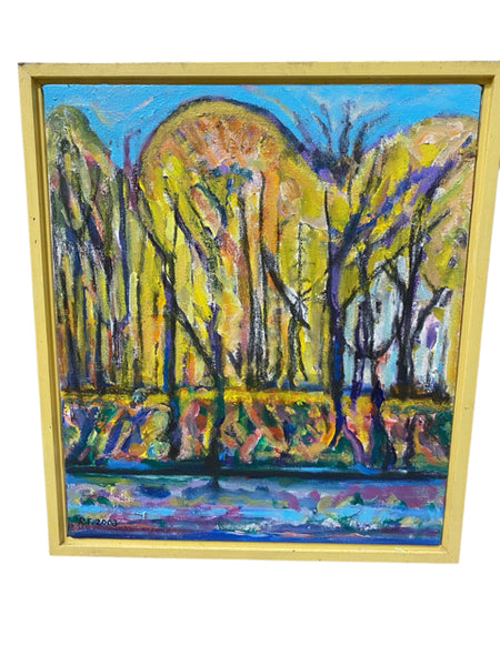 Painting 'Memory, River's Edge' by Richard Fraenkel