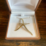 18k Tiffany and Co starfish necklace