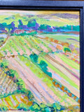 Painting 'Another View from L'oppidium d'Enserune 2' by Richard Fraenkel