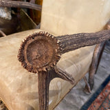 antler leather chair