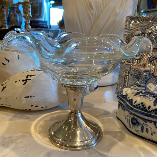 sterling and glass bowl