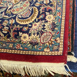 Red and Navy Blue Floral Persian Rug 8'3" x 11"