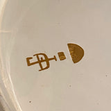Signed Porcelain Painted Platter Charger