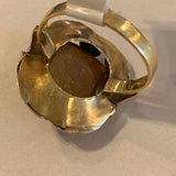 Estate Jade & 18k Gold Cocktail Ring