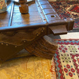 Rustic Wood & Metal Coffee Table