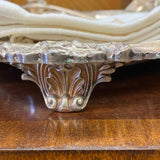 Silver Plate Reticulated Edge Tray with Handles