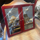 wall mount mirrored jewelry cabinet