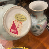 pair of hydrangea Chinese vases