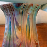 Pair of Green Favrile Glass Vases