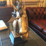 Mid Century Bronze Horse Bust