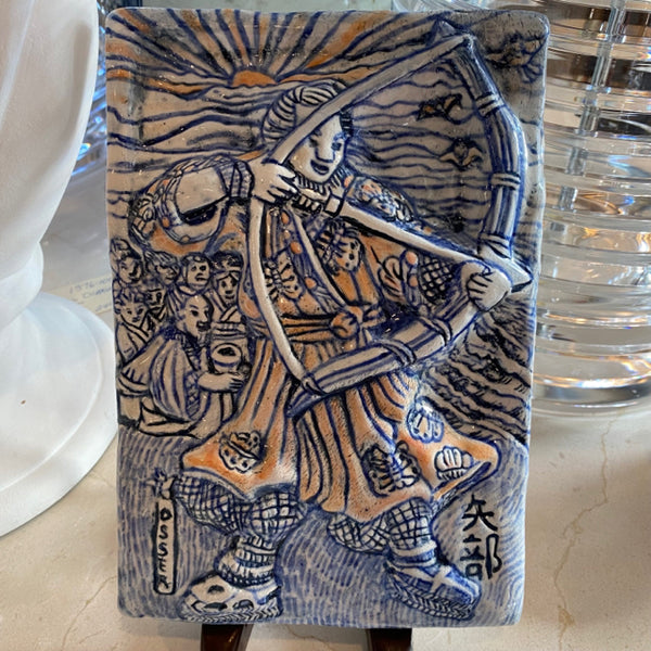 Stephanie Osser blue and white tile