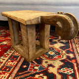 carved wood African stand