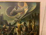George Dergalis oil painting abstract