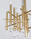 Sciolari brass and lucite