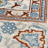 Cream Medallion Silk Persian Rug as is  3'9" x 5 '2"