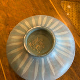 Native American pottery bowl and lid
