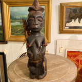 carved African man sculpture