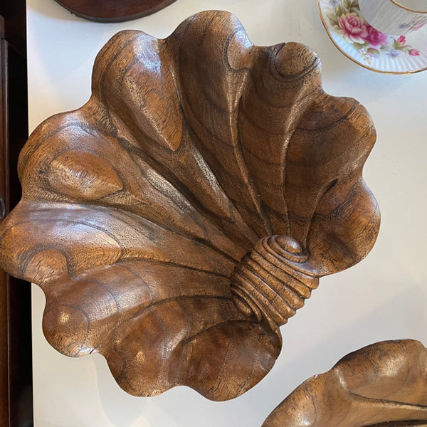 wood carved shell