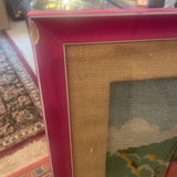 needlepoint sailboat framed art