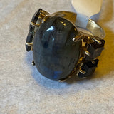 10k Labradorite Smokey Topaz RIng