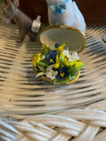 Gorham egg box with flowers