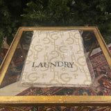 GP Laundry Bags white with beige GPH initials