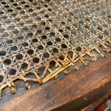 caned carved frame Louis style chair