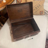 red Chinese lacquer box