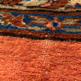 Coral & Royal Blue Persian Sarouk Rug 10'7" x 20'4"