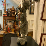 Bronze African warrior