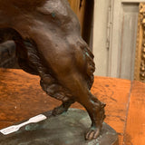 Russian Borzoi Bronze Statue, Signed