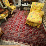 Red Bokara Rug 7'9" x 11'